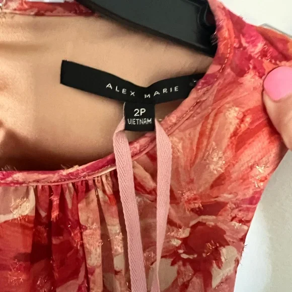 Alex Marie Red Halter Maxi Gown for Weddings - Picture 3 of 3